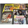 Image 2 : Lot of 13+ pcs Assorted Wrestling WWE WWF Memorabilia Magazines, Sports Cards NHL, Framed Photos