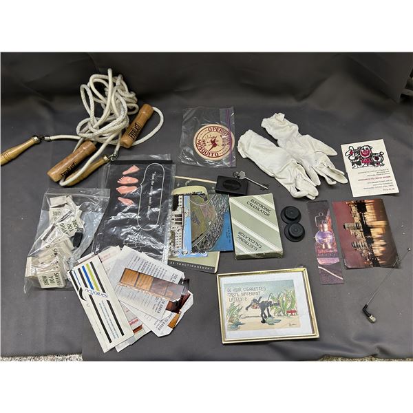 END OF THE RUN Ephemera, Film Negatives, Gloves, Skipping Rope, Etc