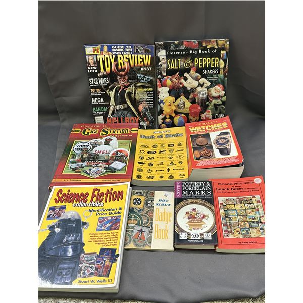 Lot of 9 Assorted Toy Review Magazine, Big Book of Shakers, Collectible Guide Books, Etc