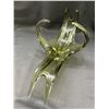 Image 5 : Vintage MCM Green Glass Centerpiece 19" Long Unmarked
