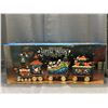 Image 1 : Decorative Metal Train 3 Piece Set Christmas Holiday Decor