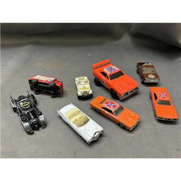 Vintage Toy Cars, Dukes of Hazzard, Superman, Batman, Fall Guy