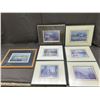 Image 1 : Lot of 7 Roman Swiderek Scenes of Winnipeg Framed Art Prints 13" x 11"