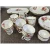 Image 2 : Royal Albert 65pcs "American Beauty" Dinner Set Fine Bone China Porcelain