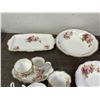 Image 3 : Royal Albert 65pcs "American Beauty" Dinner Set Fine Bone China Porcelain