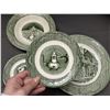 Image 2 : The Old Curiosity Shop Underglaze Made in USA Plates 9pcs