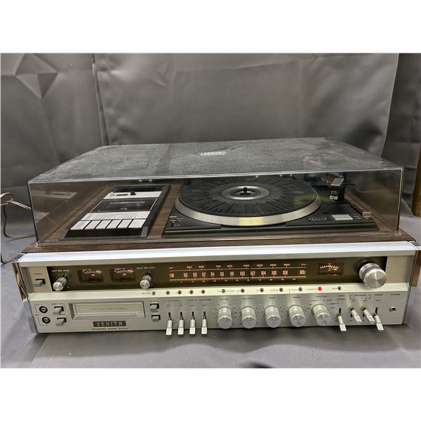 Zenith Integrated Stereo System Turntable Record Player, Tape Player, 8-Track and Radio