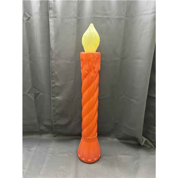 Vintage Candlestick Blow Mold Holiday Indoor Outdoor Decoration