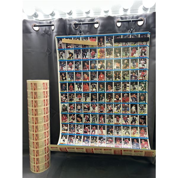 3pcs of Large Uncut Sheets of 1989 OPC Opeechee Hockey NHL Cards (full sets)