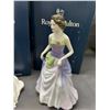 Image 2 : 3pcs of Royal Doulton Porcelain Figurines w Boxes "Figure of the Year 97" and x2 "Morning Walk"