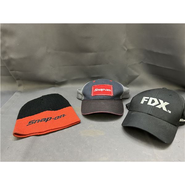 Lot of 3 Snap-On Baseball Cap Trucker Hat, Beanie and FDX Cap