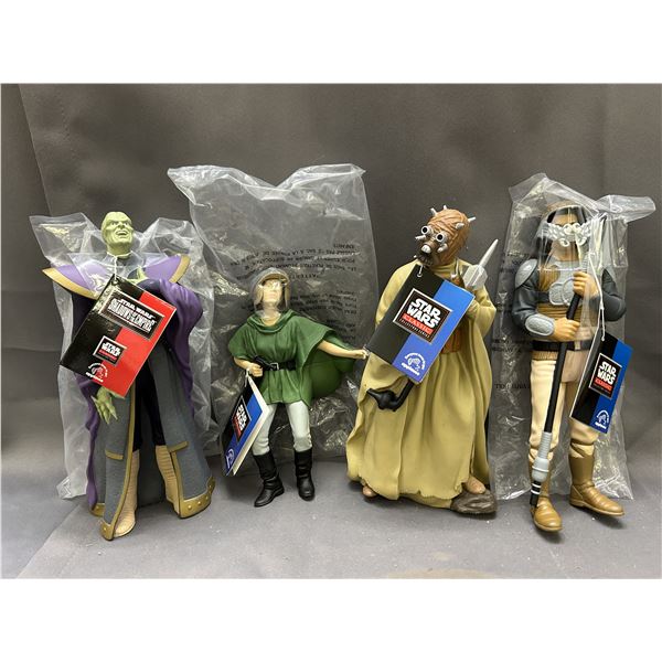 Lot of 4 Applause 1997 Star Wars NEW Plastic Display Figurines with tags and bags