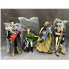 Image 1 : Lot of 4 Applause 1997 Star Wars NEW Plastic Display Figurines with tags and bags