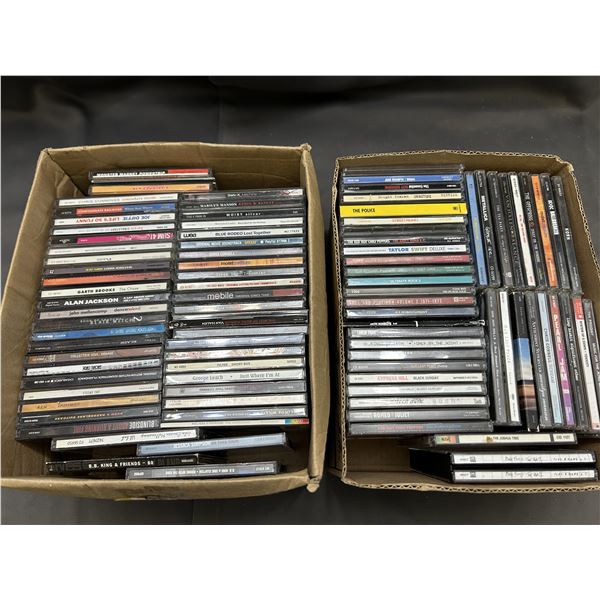 Lot of 90+ CDs Assorted Red Hot Chili Peppers, The Police, Metallica, Etc