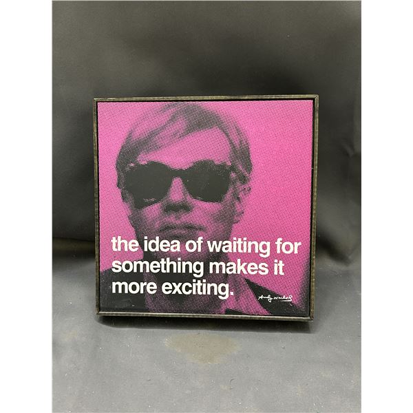 Andy Warhol Wall Graphic Art Cube 10" x 10"