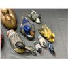 Image 3 : Lot of 10 Duck Figurines Wood, Resin
