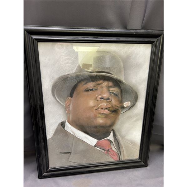 Framed Notorious B.I.G Art Print 19" x 23"