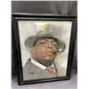 Image 1 : Framed Notorious B.I.G Art Print 19" x 23"