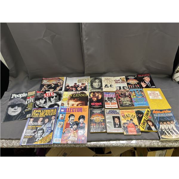 Lot of Books and Magazines - The Beatles Related
