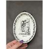 Image 2 : Vintage Italy? Porcelain Oval Decorative Plate 8" x 5.5"