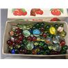 Image 3 : 2 Boxes of Glass Marbles Assorted, Vintage.