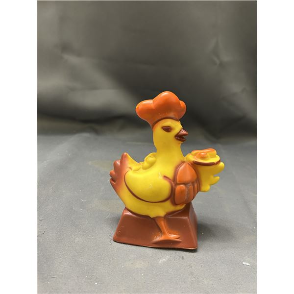 Vintage Chicken Delight Rubber Piggy Coin Bank 5"
