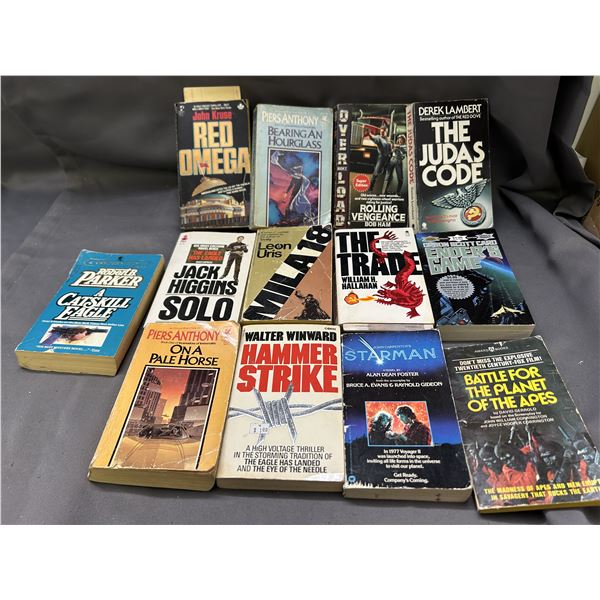 Lot of 13 Vintage Paperback Fiction Novels Fantasy / Sci Fi Genre