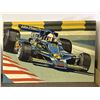 Image 1 : Large 45" x 30" Framed Fabric Wall Art F-1 John Player Special