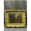 Image 1 : Antique 'Farm Scene' Original Painting in Ornate Frame by C.E. Jacques
