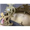 Image 8 : Vintage MCM Shelf and Sconces Ornate Gold Tone Wall Set Dart Syroco