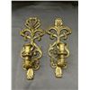 Image 1 : Lot of 2 Vintage MCM Wall Sconces (not matching) Burwood 14"