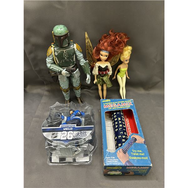 Lot of 5pcs Boba Fett Action Figure, Dolls, MEGAMIX Word Game and Jets #26 Figurine
