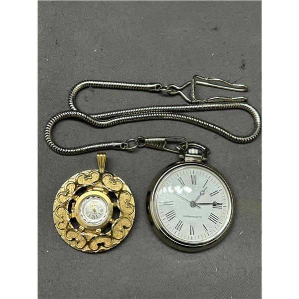 Antimagnetic Pocket Watch and Vantage Pendant Clock