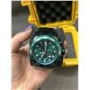 Image 4 : Invicta Quartz Chronograph Watch in Heavy Duty Case *works* Teal Green