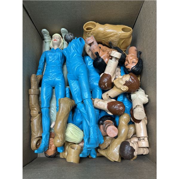 Marx Johnny West 12" Dolls / Action Figures (body parts lot) Vintage