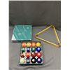 Image 1 : Pool Balls and Budweiser Sorting Wooden Triangle