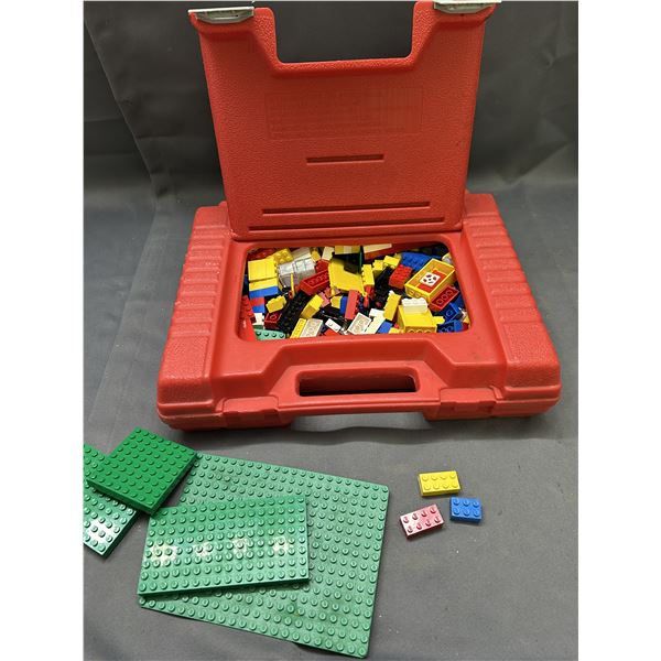 Red LEGO Rubber Toolbox of Vintage LEGO Bricks