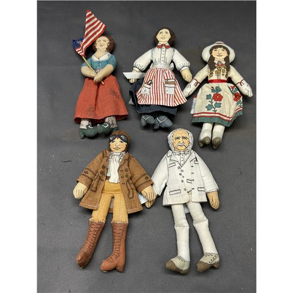 Hallmark American Historical Figures Plush Toys Mark Twain, Annie Oakley, Molly Pitcher, Etc