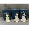 Image 1 : Lot of 3 Royal Doulton Porcelain Figurines "Morning Walk" & "Jessica"