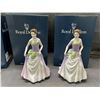 Image 2 : Lot of 3 Royal Doulton Porcelain Figurines "Morning Walk" & "Jessica"