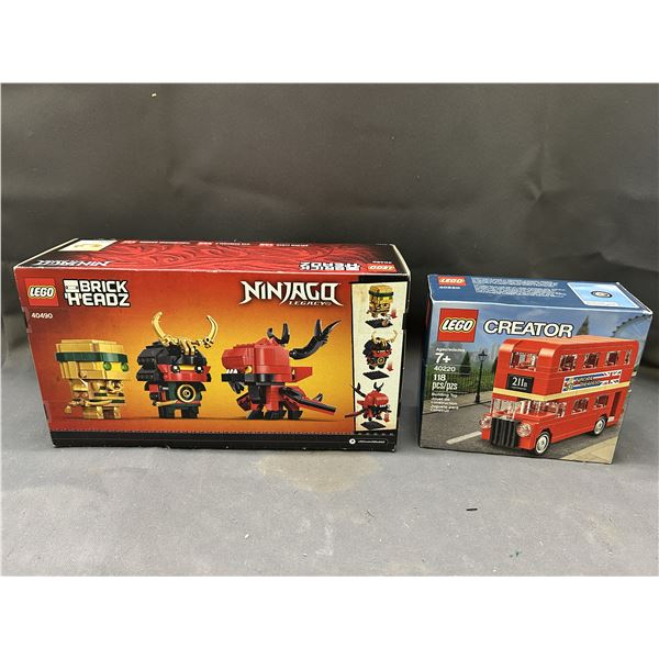 LEGO Brick Headz Ninjago Figure 3-Pack and LEGO Creator Double Decker English Bus