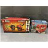 Image 1 : LEGO Brick Headz Ninjago Figure 3-Pack and LEGO Creator Double Decker English Bus