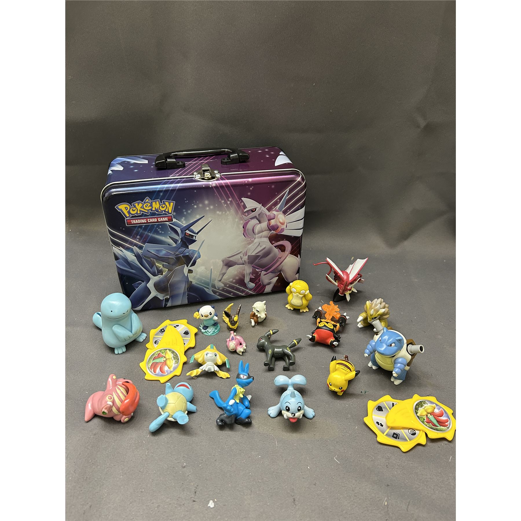 Pokemon Pvc Lot of Mostly Vintage TOMY Pokemon PVC Figurines, Tin