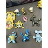 Image 3 : Lot of Mostly Vintage TOMY Pokemon PVC Figurines, Tin