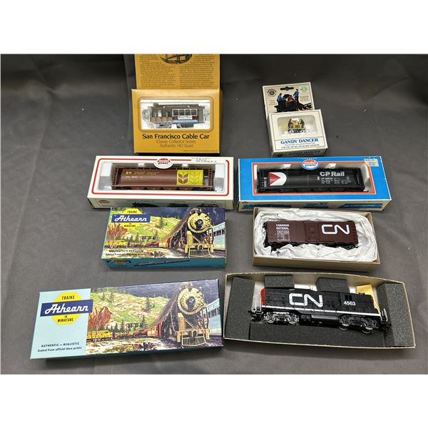 Lot of HO Scale Trains CN, Diesel,  CP Rail, San Francisco Cable Car, Etc