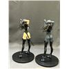 Image 3 : Pair of Fighter Anime Girl Figurines 2 Versions (third party) 10"