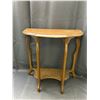Image 1 : Semi Circle / Half Table Side Table 23" x 22" x 12"