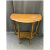 Image 2 : Semi Circle / Half Table Side Table 23" x 22" x 12"