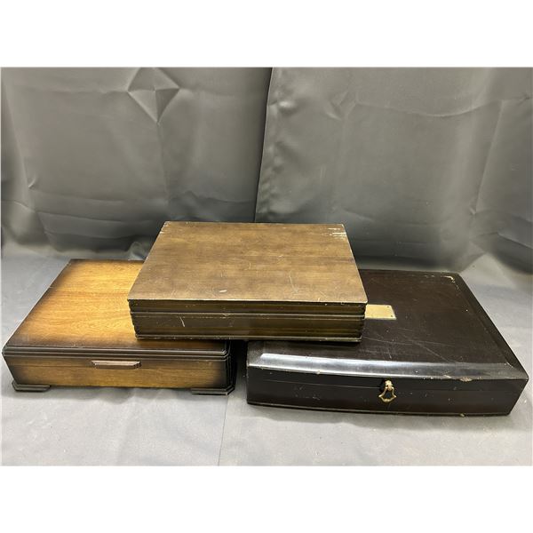 Lot of 3 Cutlery Boxes (empty)