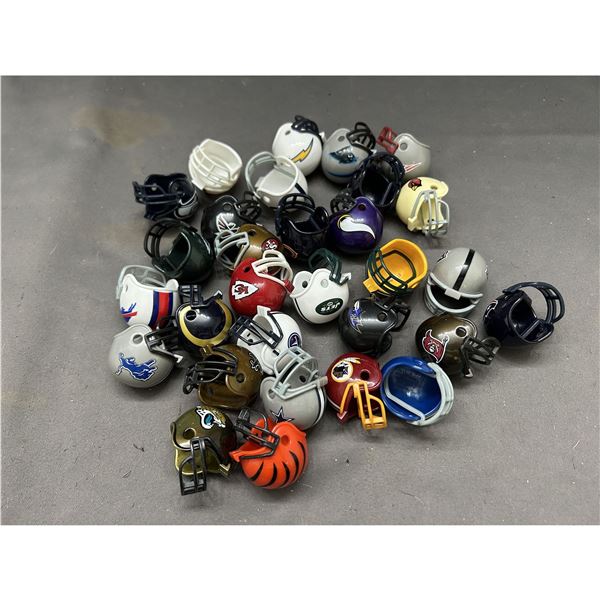 Lot of Riddell Miniature Football Helmets  2013